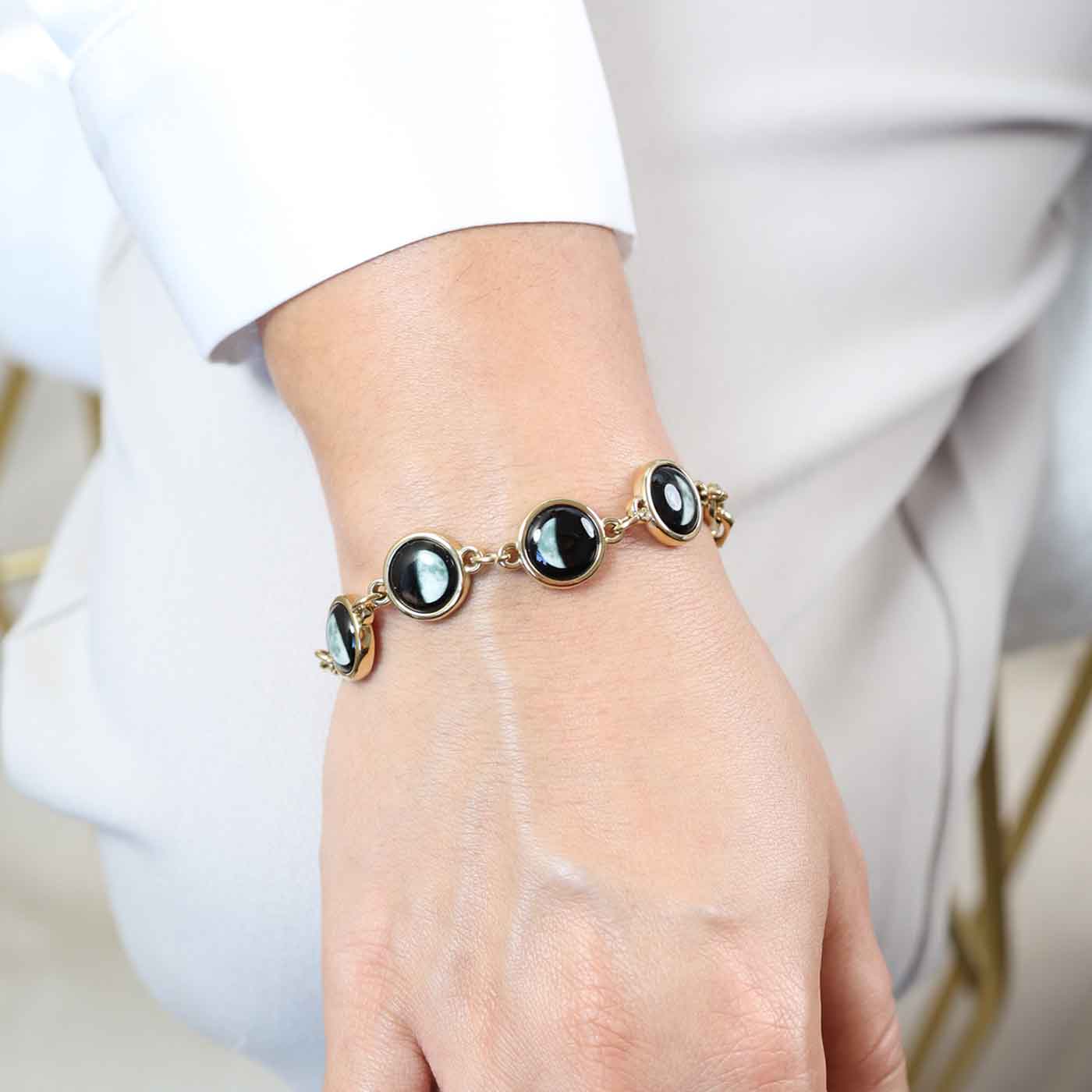 Lunar Link IV Bracelet in Gold - Image 2