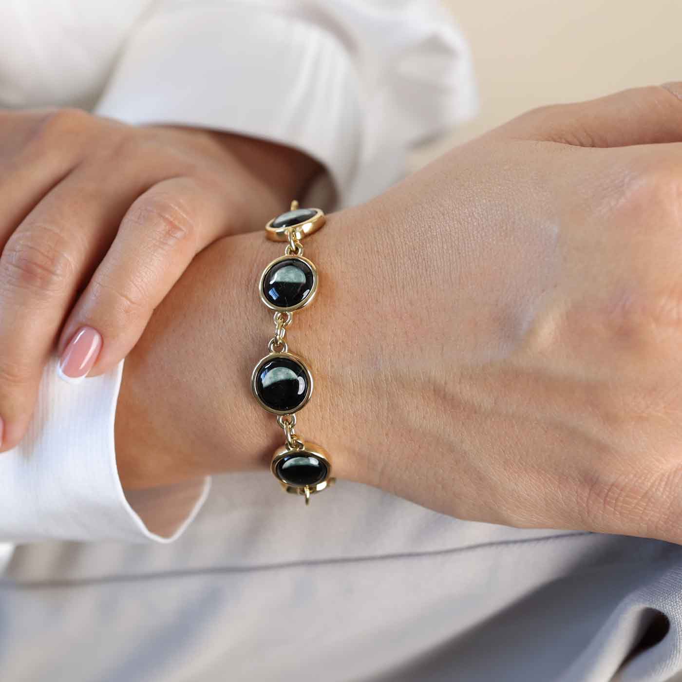 Lunar Link IV Bracelet in Gold - Image 4