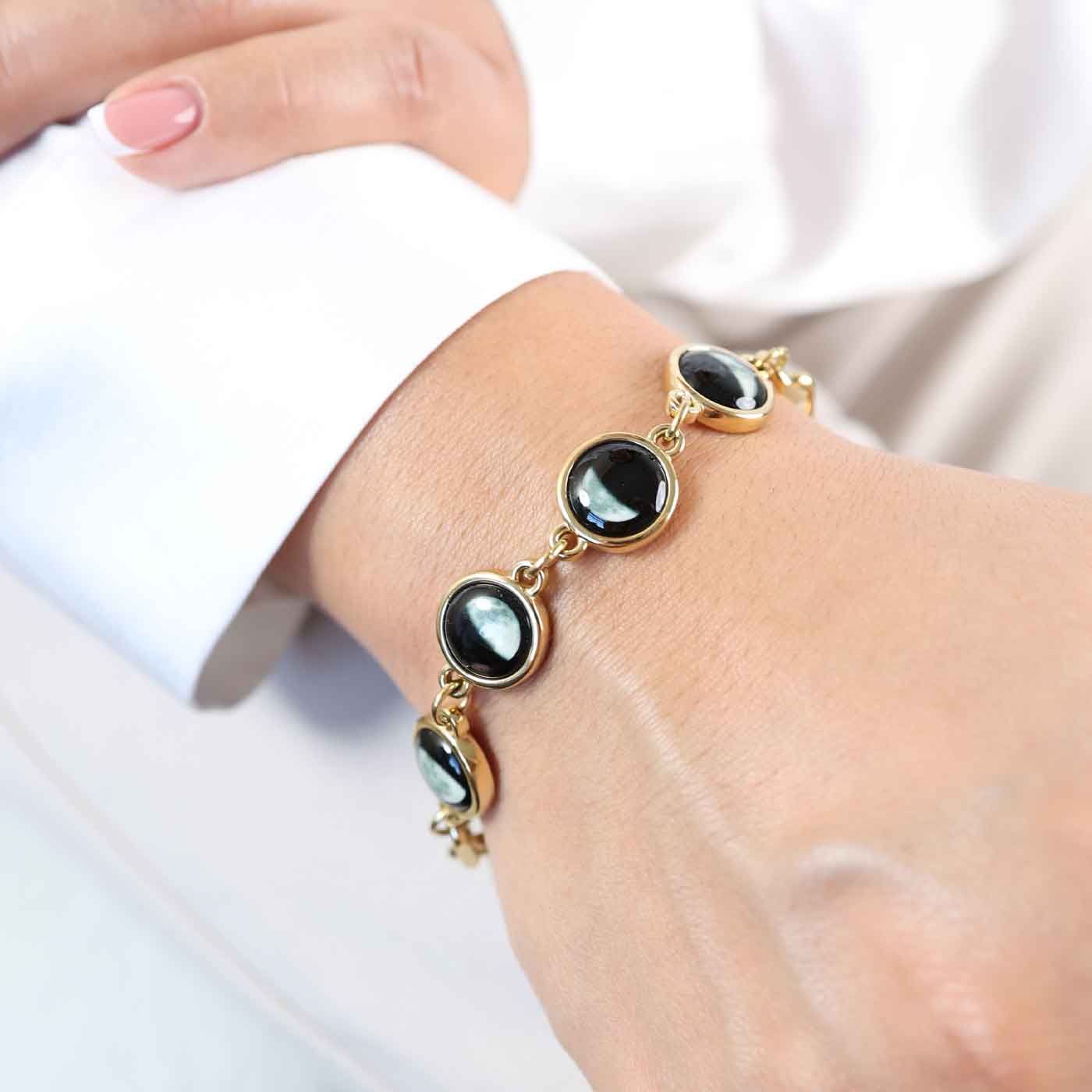 Lunar Link IV Bracelet in Gold - Image 5