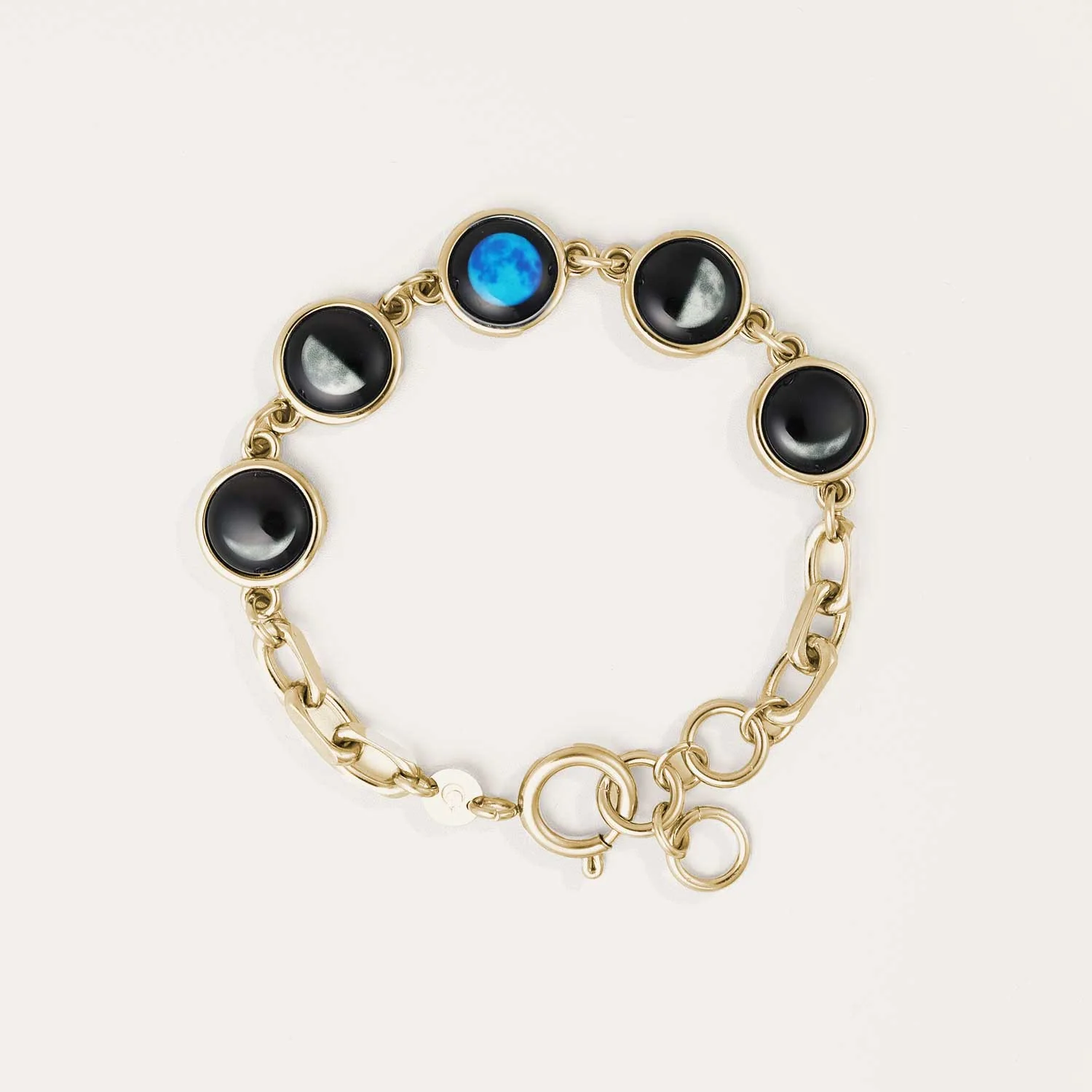 Lunar Link V Bracelet in Gold