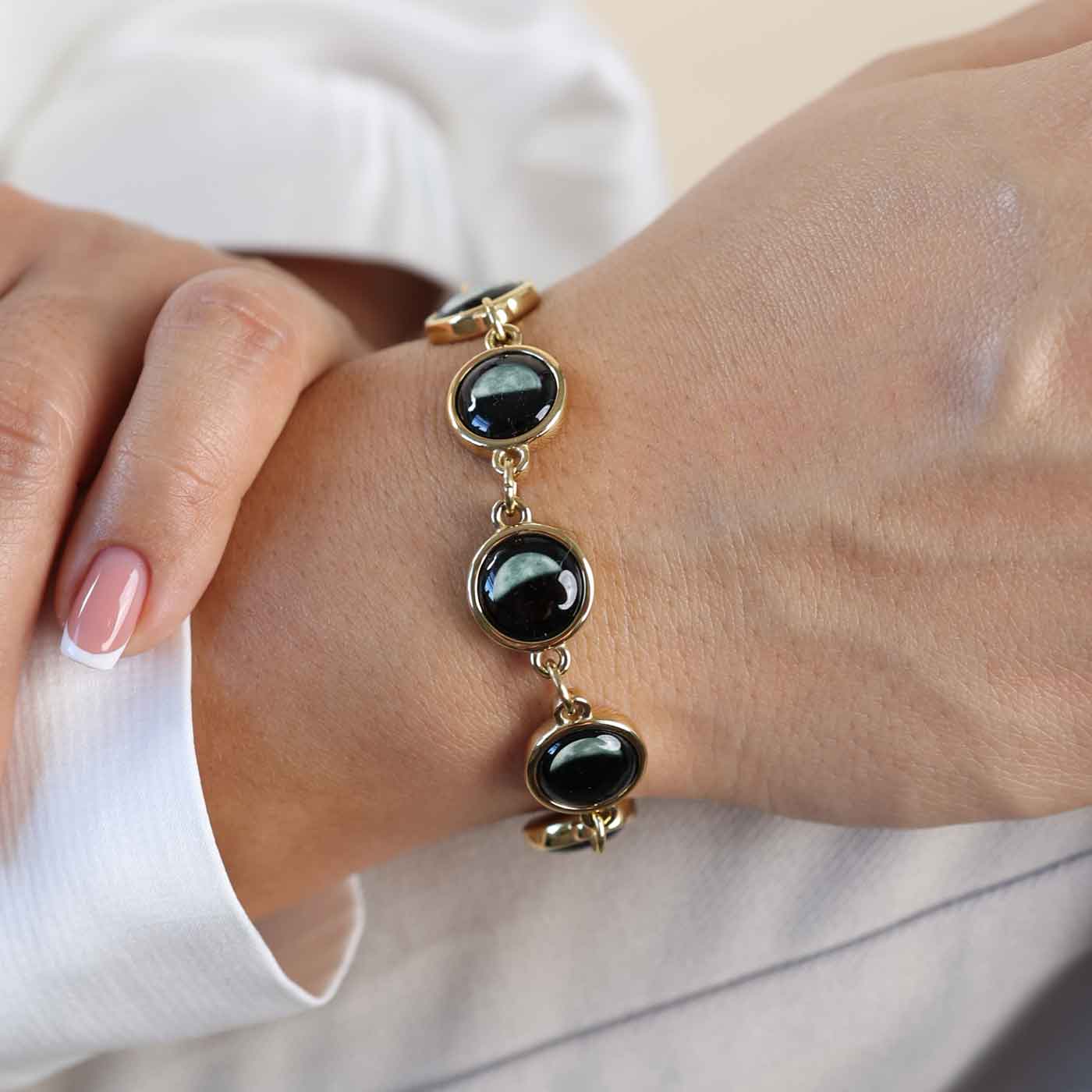 Lunar Link V Bracelet in Gold - Image 2