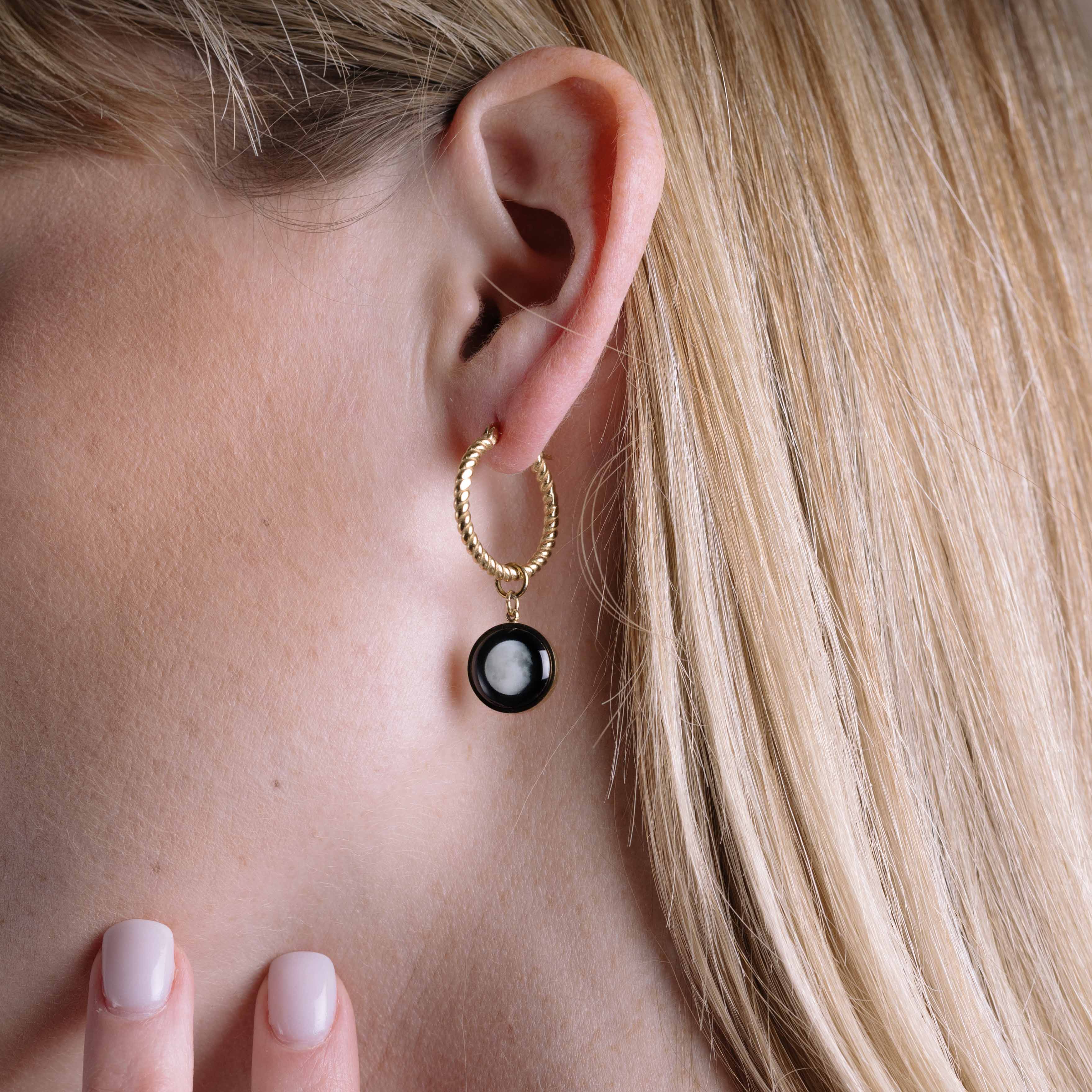 The Carina Hoops in Gold - Image 3