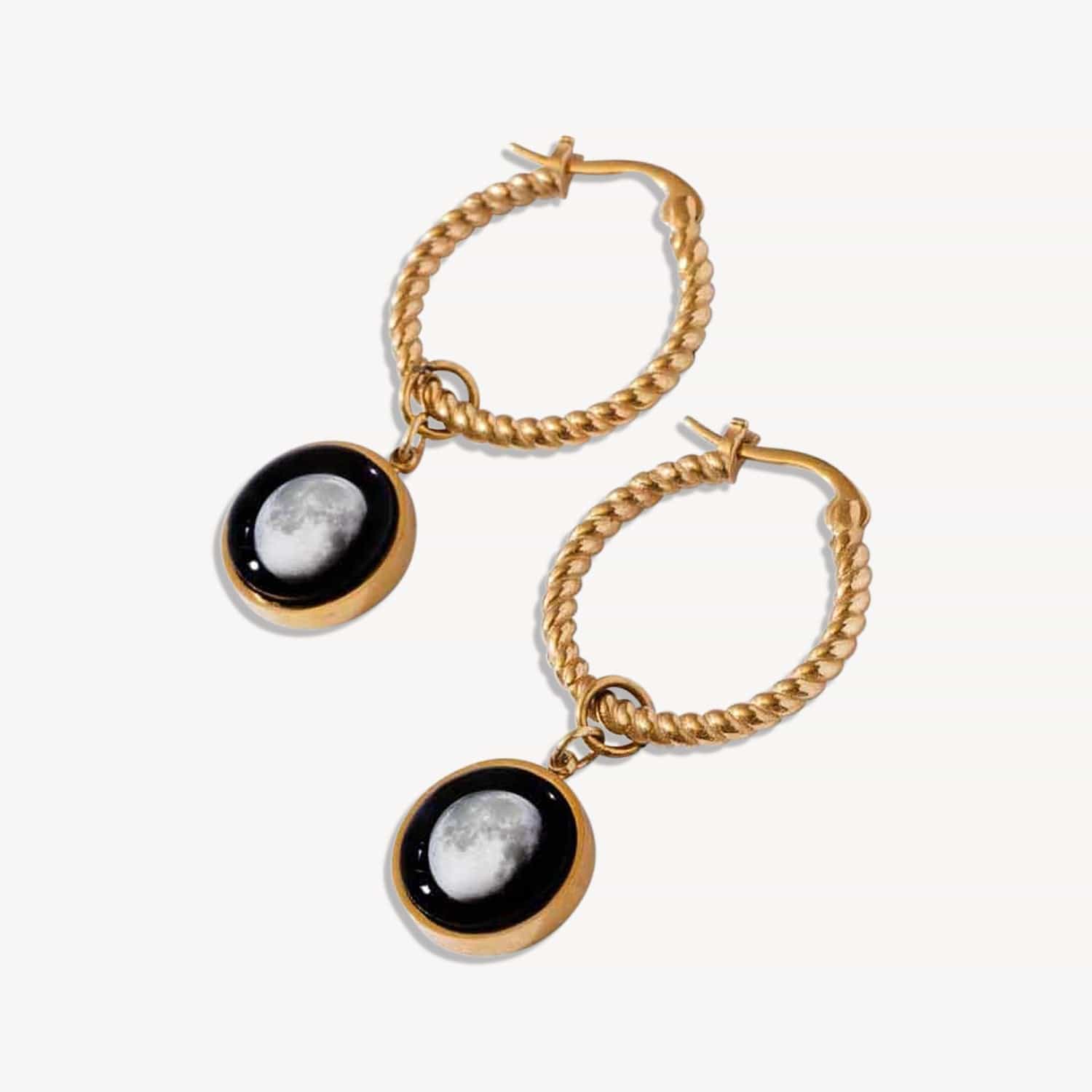 The Carina Hoops in Gold - Image 6